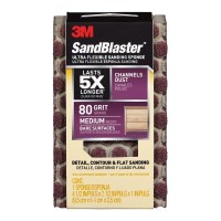 3M SandBlaster Sanding Sponge 20908-100 Maroon 80 Grit